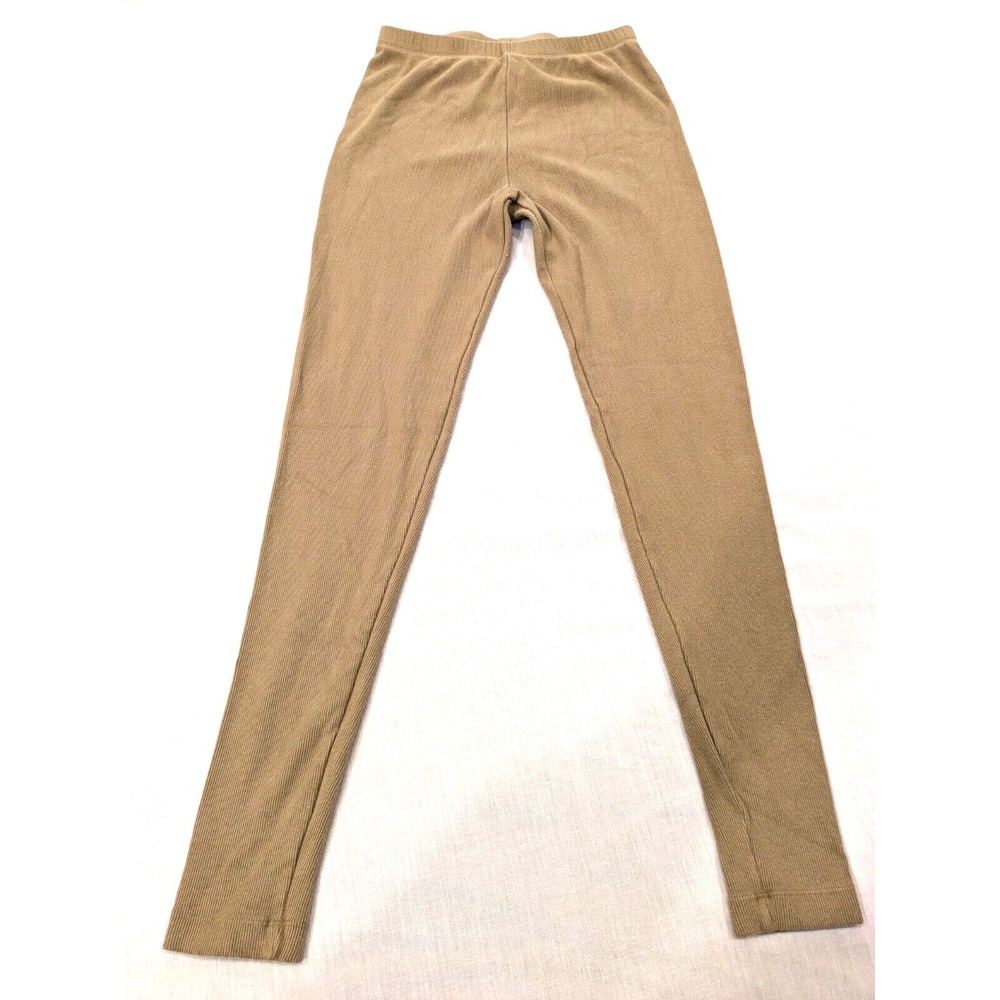 Jones New York Sport Ribbed Leggings Sz: Small Light Brown Comfort Stretch Yoga